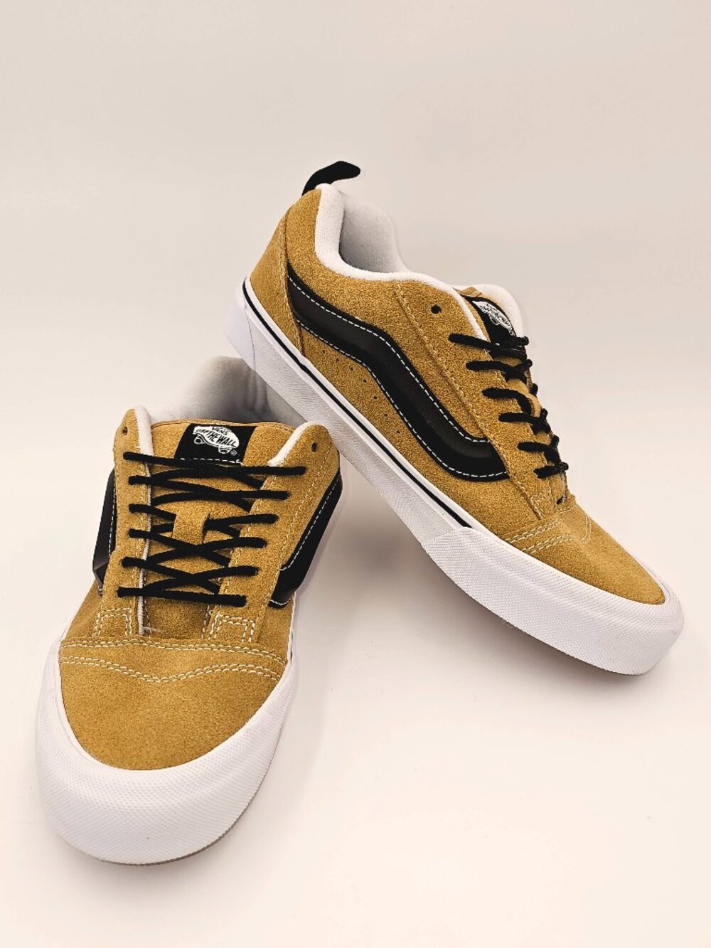 Vans Knu Skool Antelope Tan Black Athletic Skate Sneakers Unisex Men 7 Women 8.5